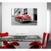 Quadro su vetro acrilico Red Car