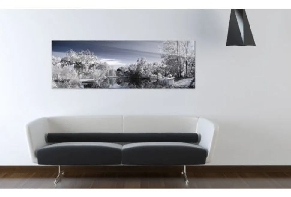 Quadro su vetro acrilico Winter Lake