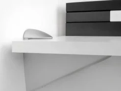 Reggimensole per ripiani in legno o vetro Halcon disponibile in 2 colori