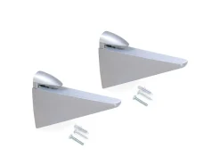 Reggimensole per ripiani in legno o vetro Halcon disponibile in 2 colori