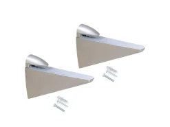 Reggimensole per ripiani in legno o vetro Halcon disponibile in 2 colori