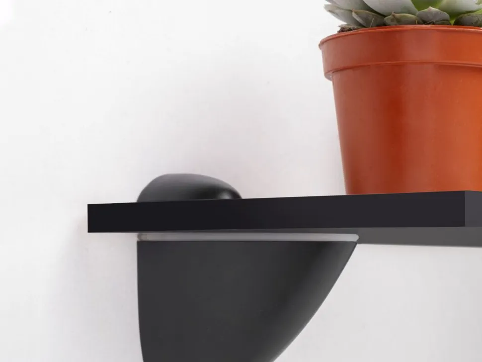 Reggimensole per ripiani in legno o vetro Pelicano disponibile in 2 colori