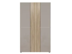 Scarpiera Alta salvaspazio Lady 5 ante in Cashmere Lucido e Rovere chiaro