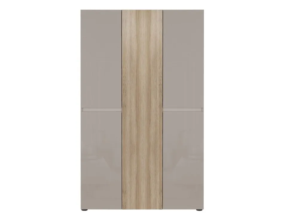 Scarpiera Alta salvaspazio Lady 5 ante in Cashmere Lucido e Rovere chiaro