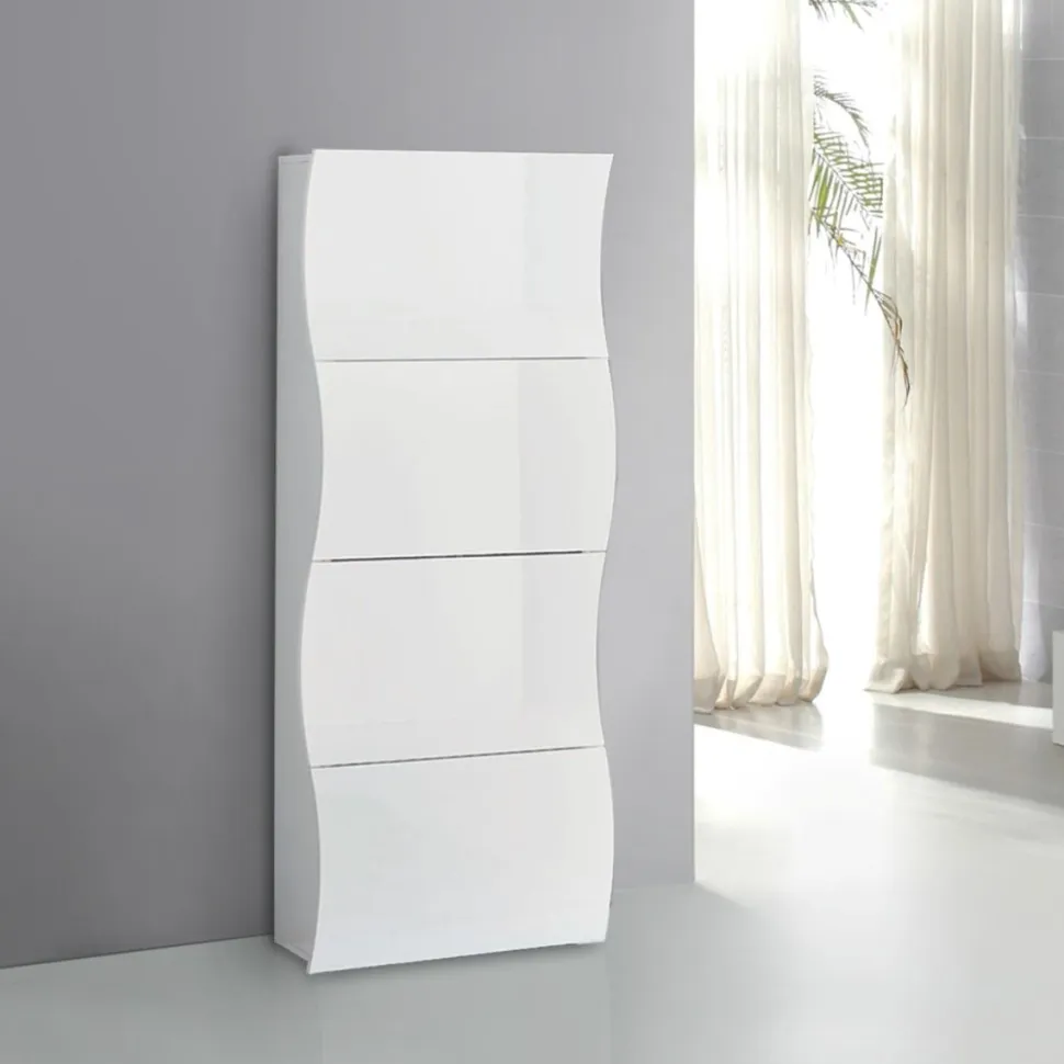 Scarpiera 4 Ante Linea Mia – Mobile Porta Scarpe Salvaspazio e Moderno