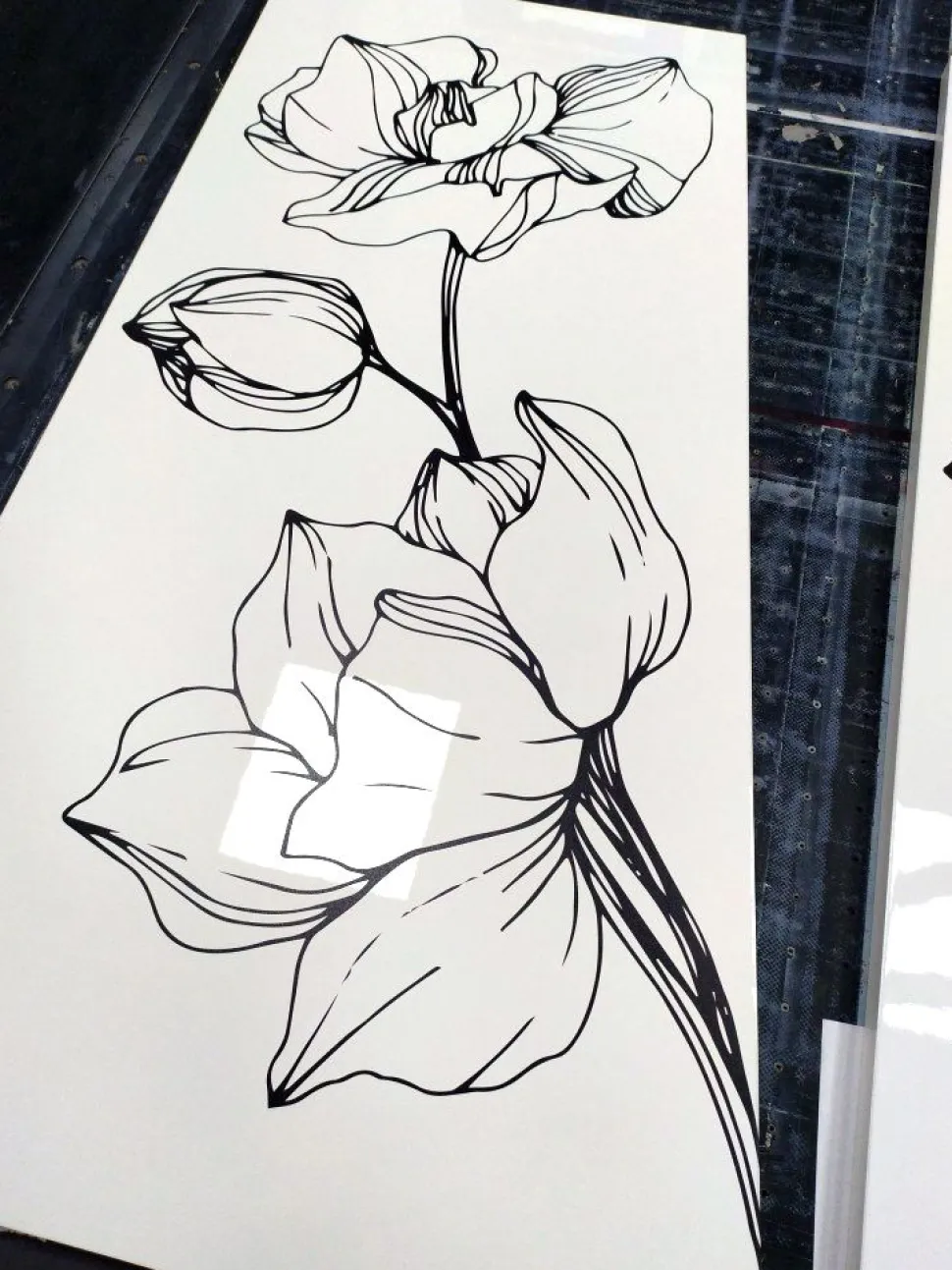 Scarpiera 2 ante linea Virgola finitura Bianco Lucido con fiore