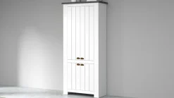 Scarpiera contemporanea 4 ante Silm Bianco Opaco e Ardesia