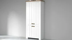Scarpiera contemporanea 4 ante Silm Bianco Opaco e Rovere Wotan