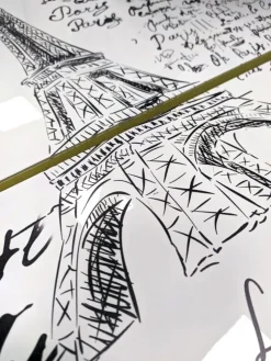 Scarpiera linea Mia 2 ante con serigrafia Parigi
