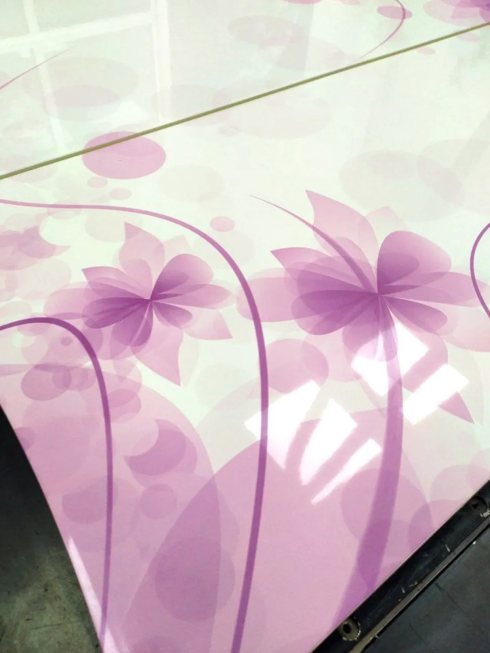 Scarpiera linea Mia 2 ante con serigrafia floreale viola
