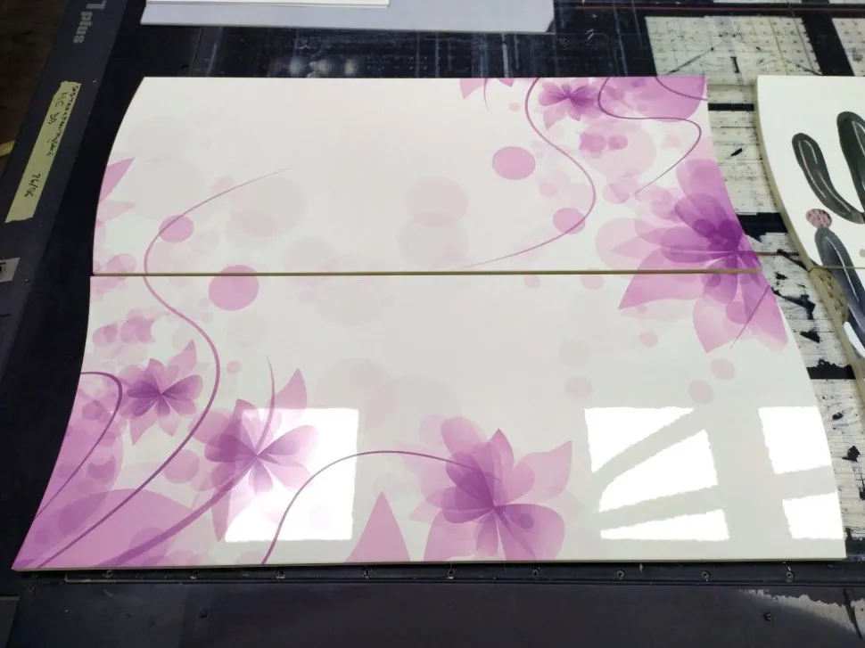 Scarpiera linea Mia 2 ante con serigrafia floreale viola