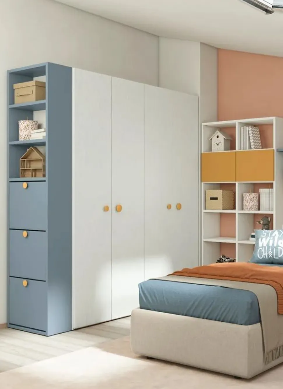 Scarpiera per armadio 3 ante disponibile in 2 misure e 13 colori