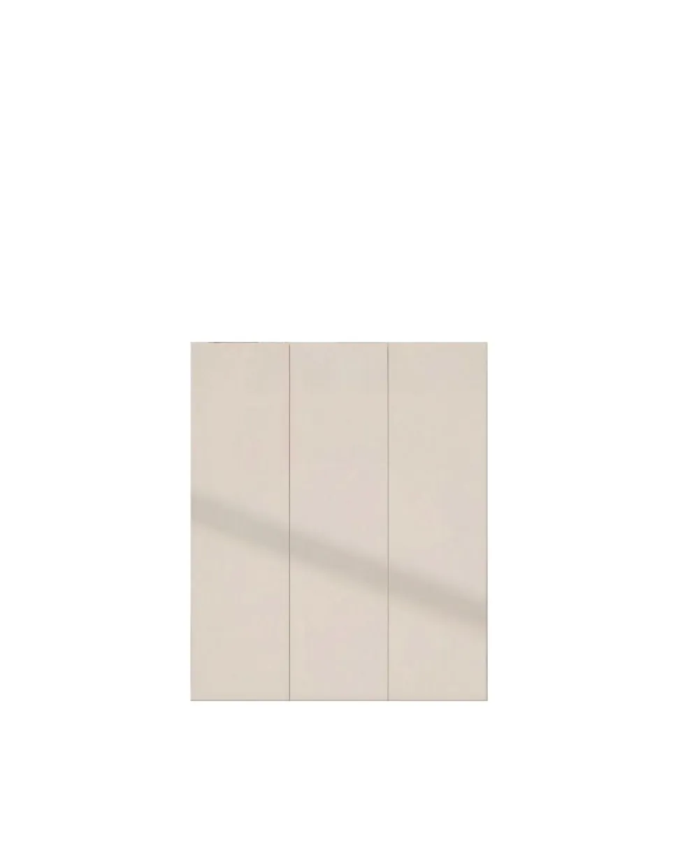 Scarpiera salvaspazio 3 ante H 116 cm Linea Oasi in Cashmere Opaco e Rovere Mercure