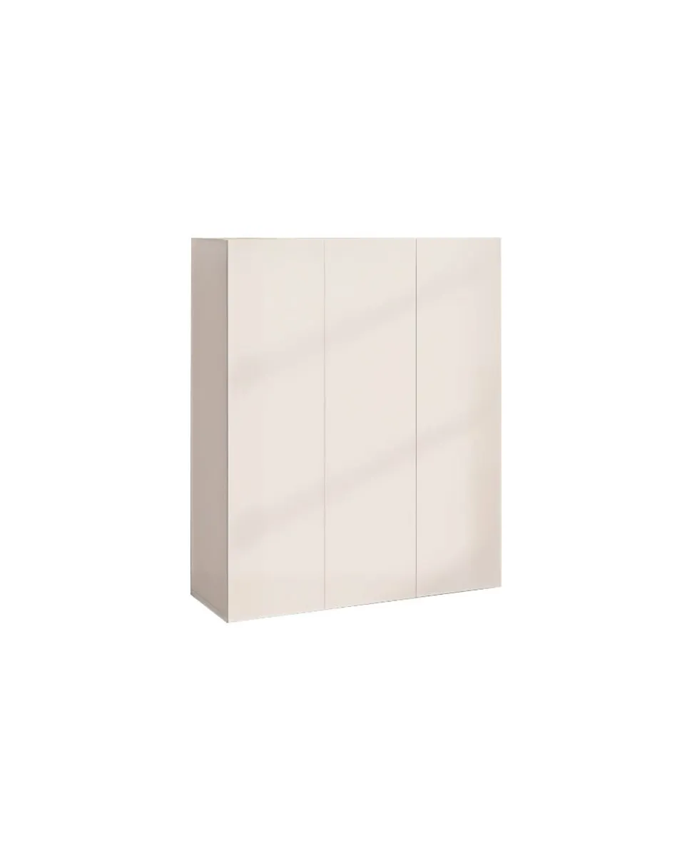 Scarpiera salvaspazio 3 ante H 116 cm Linea Oasi in Cashmere Opaco e Rovere Mercure