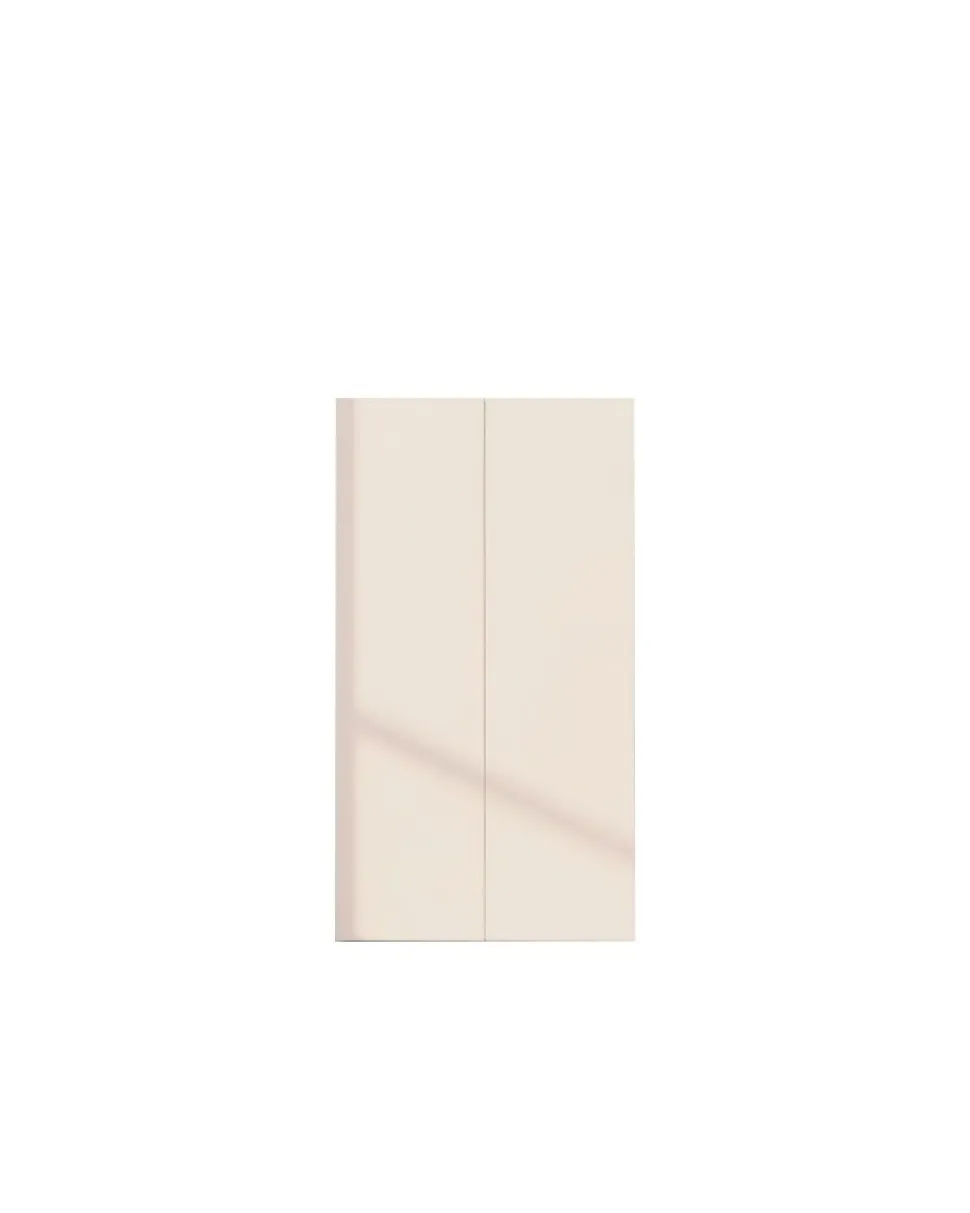 Scarpiera salvaspazio 2 ante H 116 cm Linea Oasi in Cashmere Opaco e Rovere Mercure