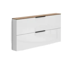 Scarpiera sospesa stretta 2 ante ribalta Slim disponibile in 2 colori