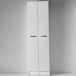 Scarpiera stretta 2 ante battenti Eko in Bianco Opaco L58xP37xH198