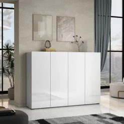 Scarpiera stretta 4 ante battenti Master disponibile in 2 colori