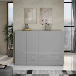 Scarpiera stretta 4 ante battenti Master disponibile in 2 colori
