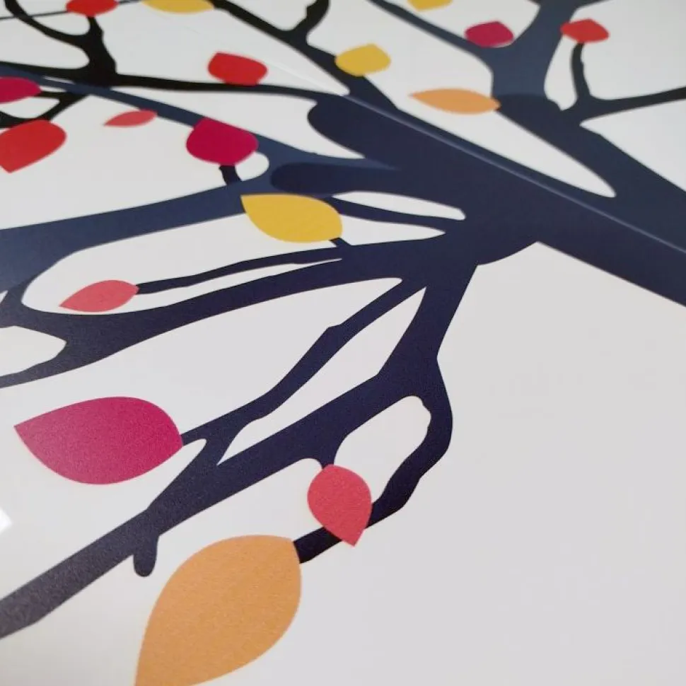 Scarpiera stretta 3 ante battenti Master con grafica albero