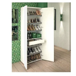 Scarpiera Vins linea Classic 2 ante battenti in Bianco frassino