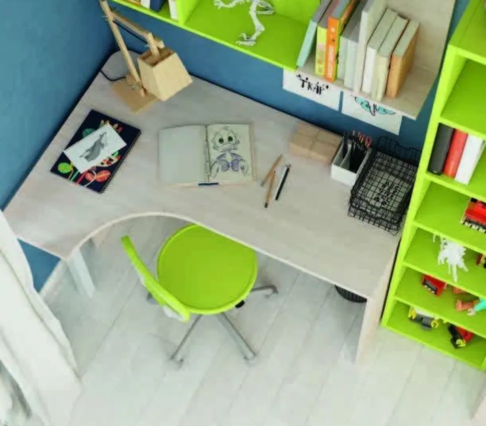 Scrivania ad angolo in 15 colorazioni Corner