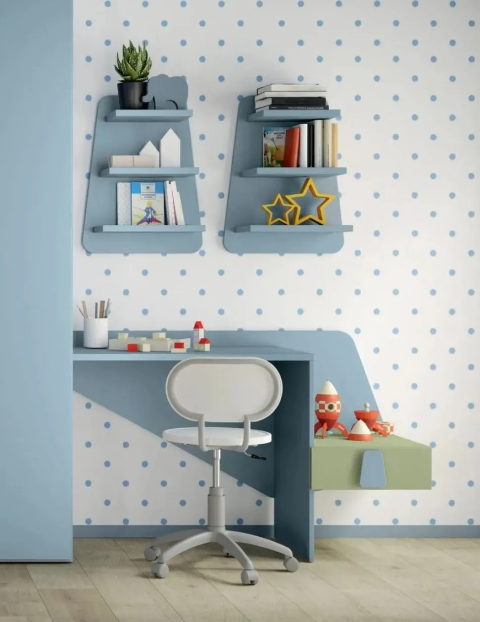 Scrivania con cassetto disponibile in 2 misure e 15 colorazioni