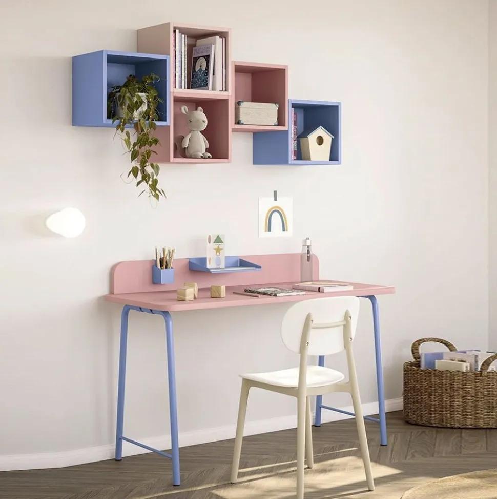 Scrivania con gambe in metallo Artika linea Airone disponibile in 2 misure e vari colori