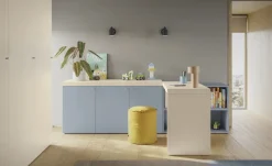 Scrivania con piano girevole spessore 5,5 cm disponibile in 2 versioni