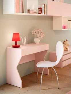 Scrivania da trucco Vanity con piano ad apertura a ribalta linea Colorfull disponibile in vari colori
