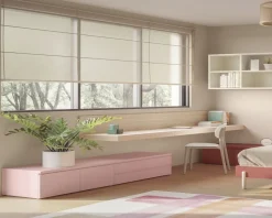Scrivania moderna sospesa Gloria linea Airone 14 colorazioni