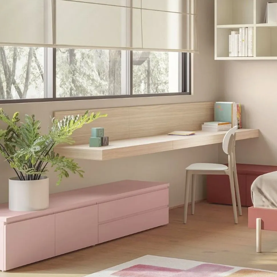 Scrivania moderna sospesa Gloria linea Airone 14 colorazioni