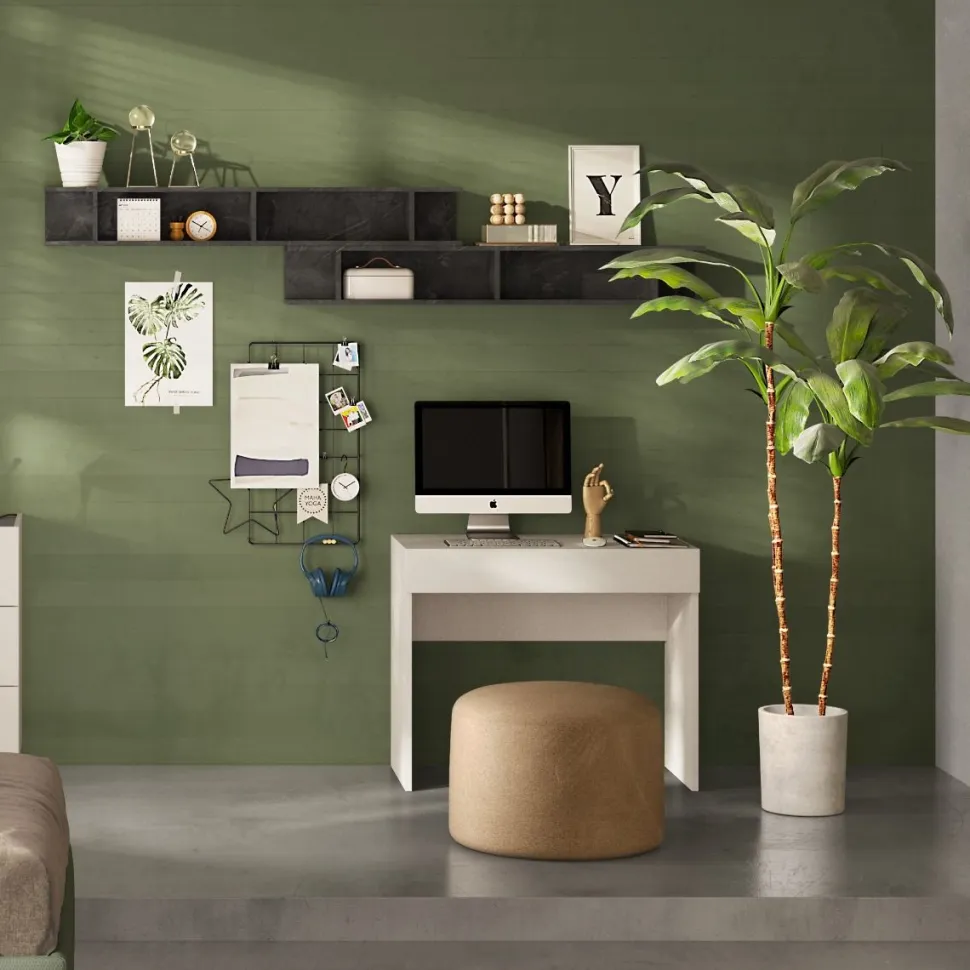 Scrivania scrittoio con 1 cassetto linea Chèrie disponibile in 4 colori