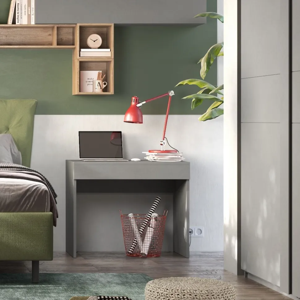 Scrivania scrittoio con 1 cassetto linea Chèrie disponibile in 4 colori