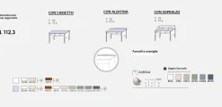Scrivania stile classico con cassetto Ebony linea Omega disponibile in 3 versioni e vari colori