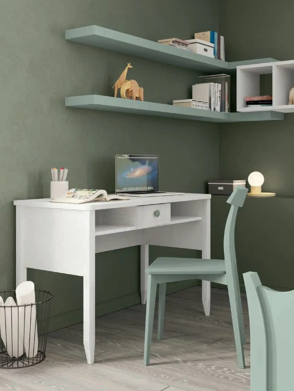 Scrivania stile classico con cassetto Ebony linea Omega disponibile in 3 versioni e vari colori