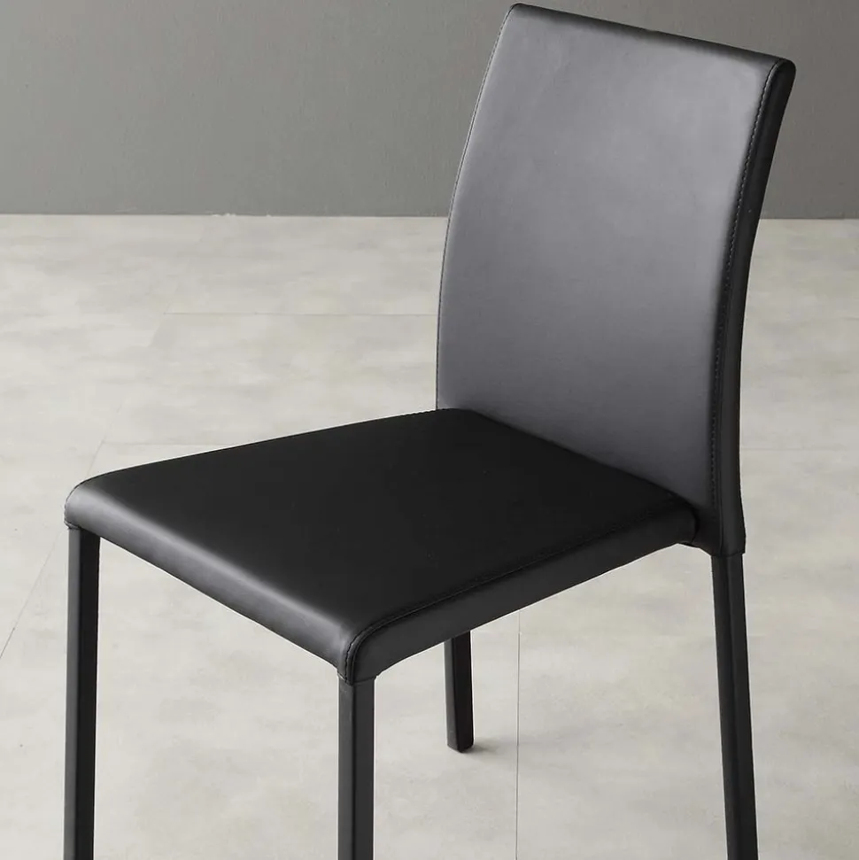 Sedia Cloe in Ecopelle