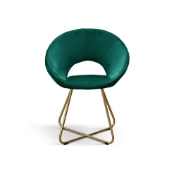 Sedia con rivestimento in velluto Emma disponibile in 4 colori