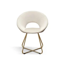 Sedia con rivestimento in velluto Emma disponibile in 4 colori