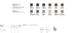 Sedia con struttura in metallo e seduta imbottita Zara disponibile in 6 colori
