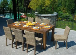 Sedia da giardino Lisbona in Intreccio in Fibra Grey Kubu Naturale