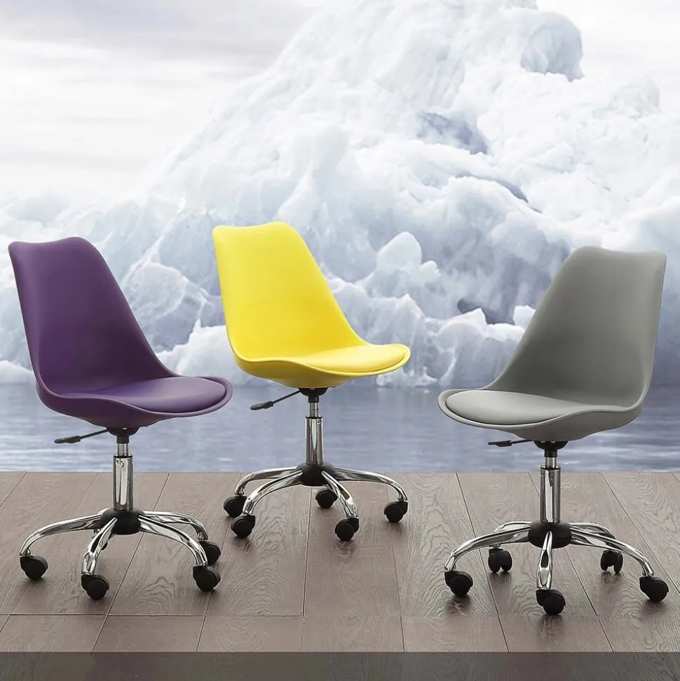 Sedia girevole con ruote Tutti Frutti disponibile in 9 colori