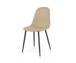 Sedia imbottita e rivestita in ecopelle Nik disponibile in 3 colori