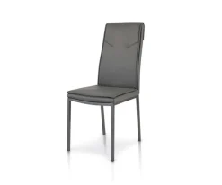 Sedia imbottita in ecopelle Ambra disponibile in 3 colori