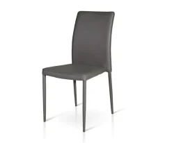 Sedia imbottita in ecopelle Sara disponibile in 5 colori