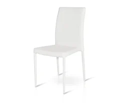 Sedia imbottita in ecopelle Sara disponibile in 5 colori