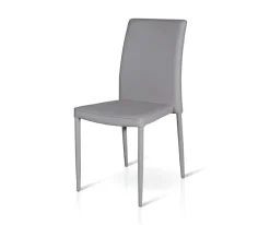 Sedia imbottita in ecopelle Sara disponibile in 5 colori