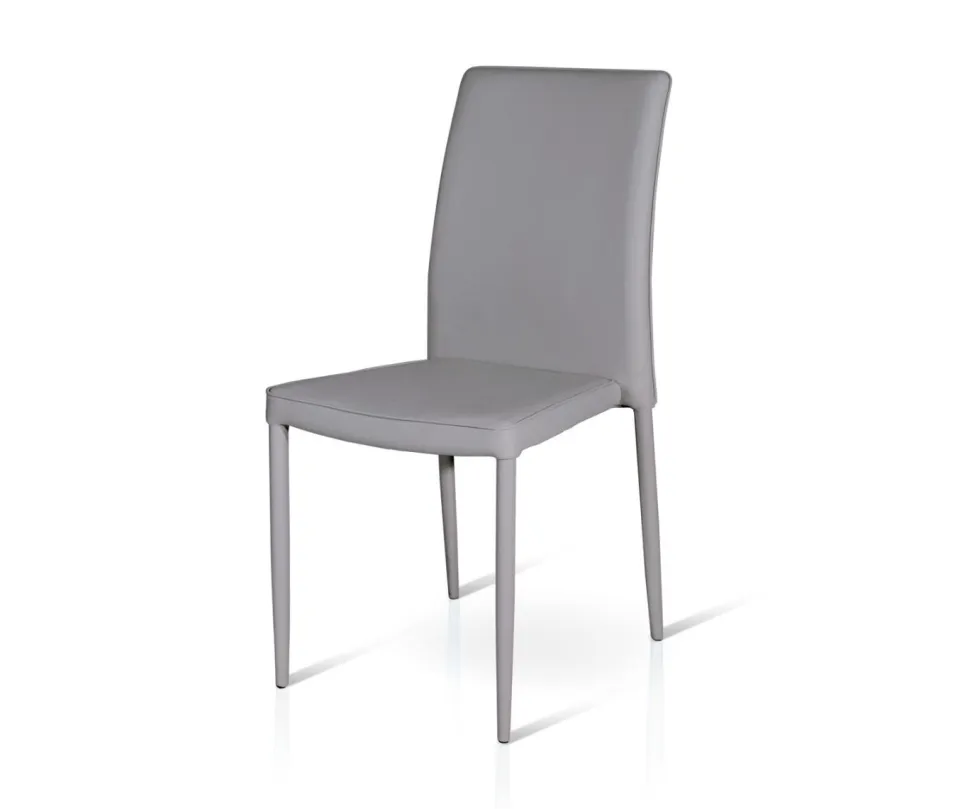 Sedia imbottita in ecopelle Sara disponibile in 5 colori