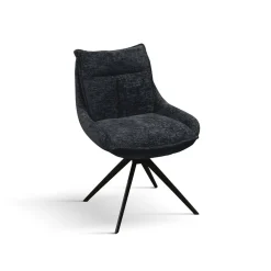 Sedia imbottita in tessuto Alfred disponibile in 2 colori