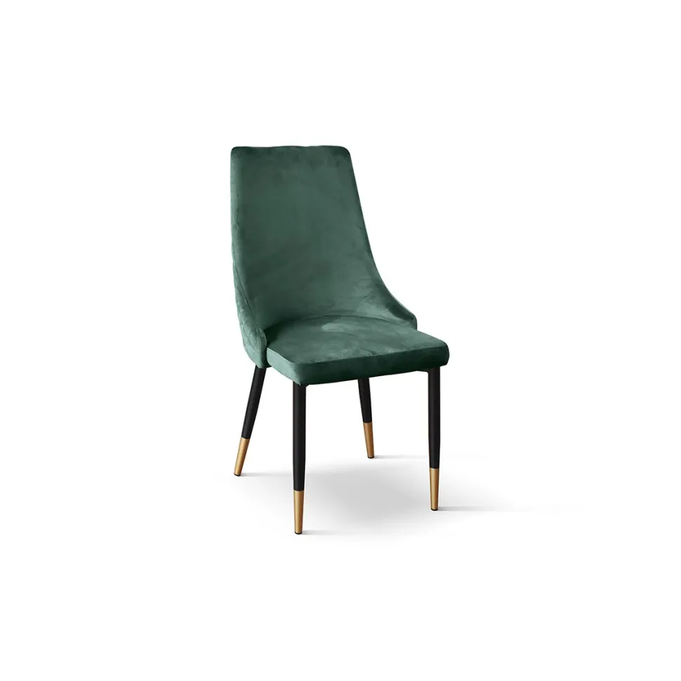 Sedia imbottita in velluto Caterina disponibile in 3 colori